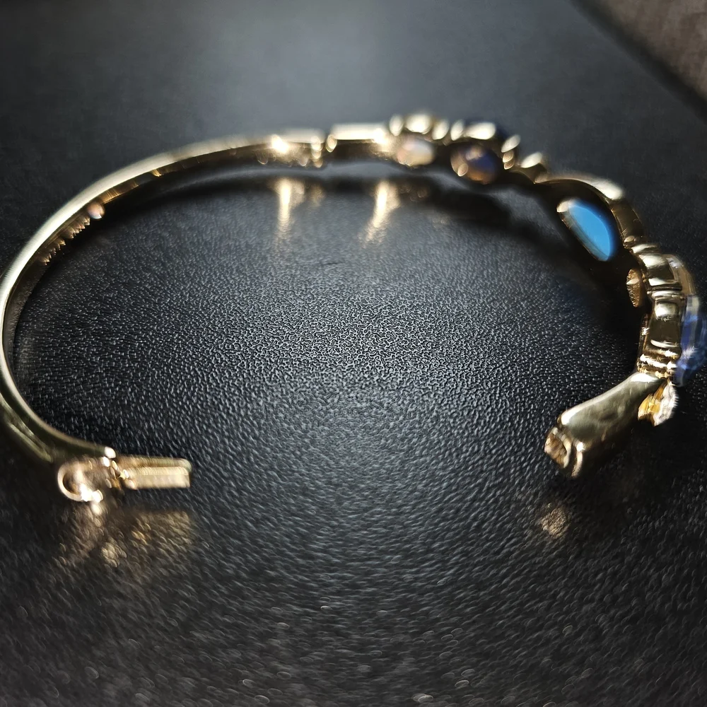 Anne Klein Elegant Blue and Gold Women's Bracelet